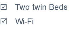 R Two twin Beds R Wi-Fi 